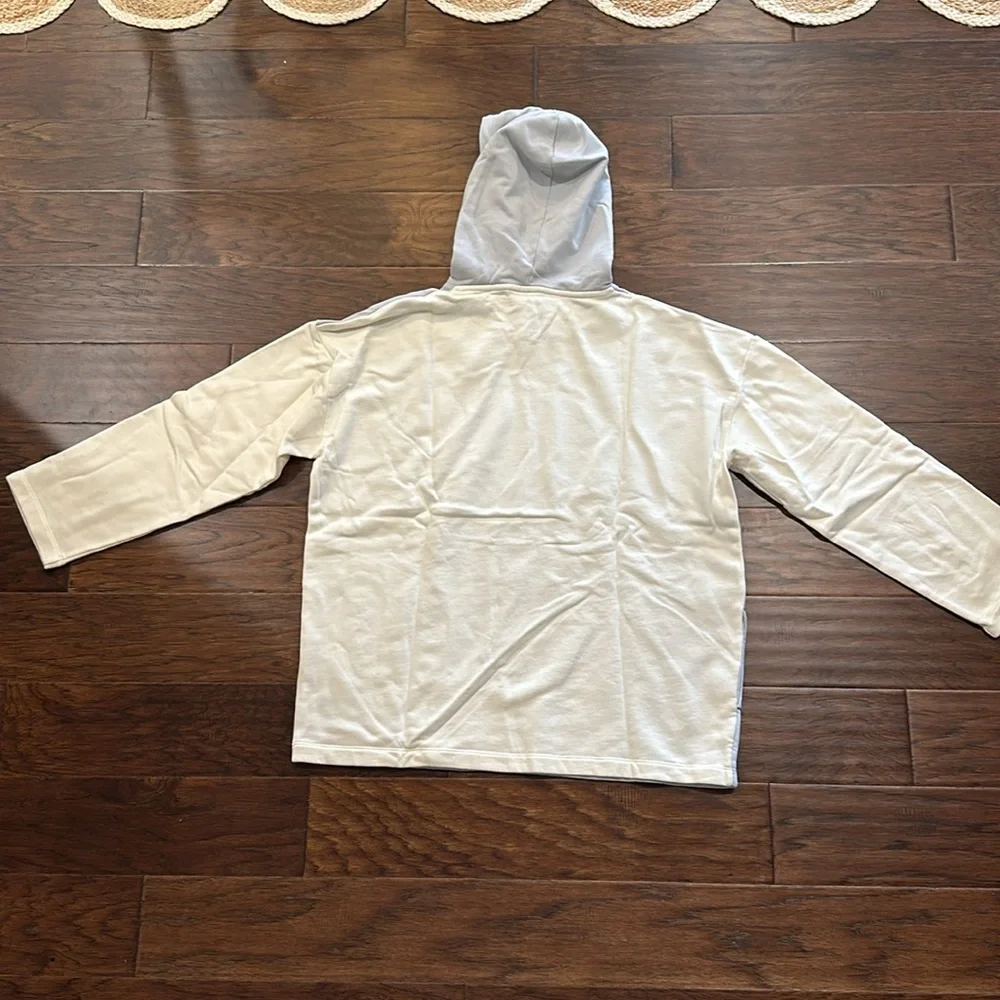 Outdoor Voices Soft Cotton Oversized Hoodie in Dove/Bone M - Picture 8 of 8